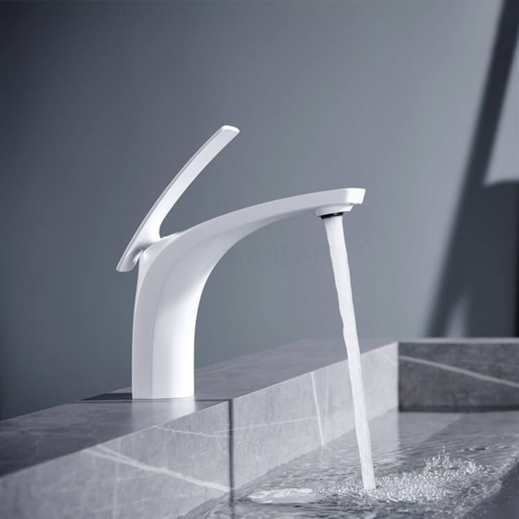 Elegantes Design Wasserhahn Bad Weiß Badarmatur Homelody Waschtischarmatur Mode Mischbatterien bad