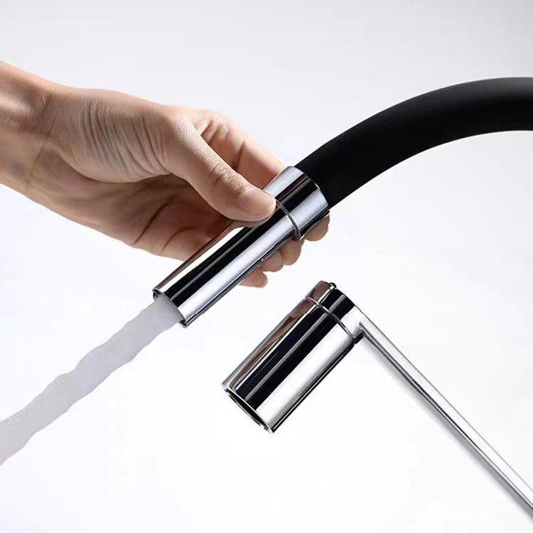 Anmut Einhebel 360° drehbar Silikon Schlauchs Homelody Wasserhahn Küche messing Mischbatterie