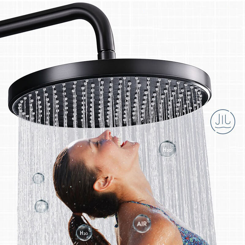Homelody 40°C Thermostat Regendusche mit Wasserfall Badewannenarmatur Thermostat Duscharmatur für Bad/Badewanne