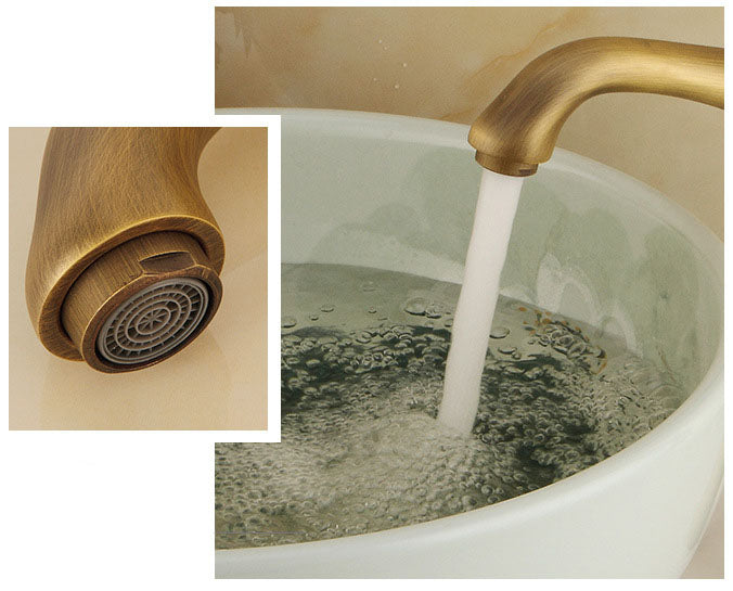 Homelody Luxuriös Kesselform Hohe Wasserhahn Bad Einhebel Mischbatterie Waschbeckenarmatur für Badzimmer