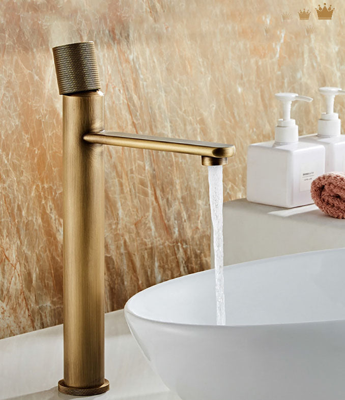 Homelody Luxuriös Aufrechte Form Hohe Wasserhahn Bad Einhebel Mischbatterie Waschbeckenarmatur für Badzimmer