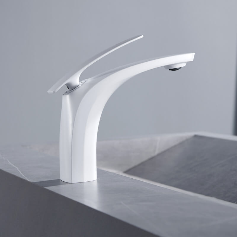 Elegantes Design Wasserhahn Bad Weiß Badarmatur Homelody Waschtischarmatur Mode Mischbatterien bad
