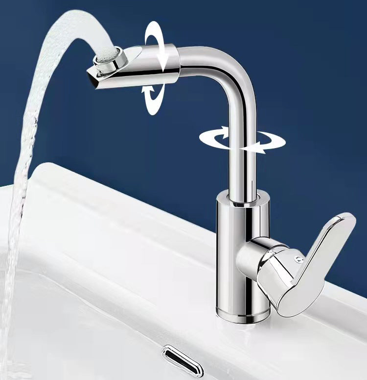 Homelody 360 ° drehbarer waschbecken armatur bad Einhebel Badarmatur Chrom Messing für Badezimmer