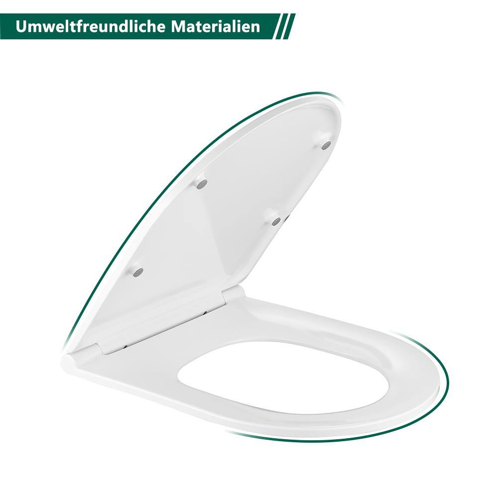 Universal D-förmig oval Toilettendeckel